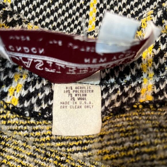 80s Vintage Castleberry London New York tweed blazer coat - Picture 7 of 10